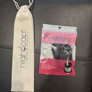 🌪️ Nightcap Black Drink Cover Scrunchie Set